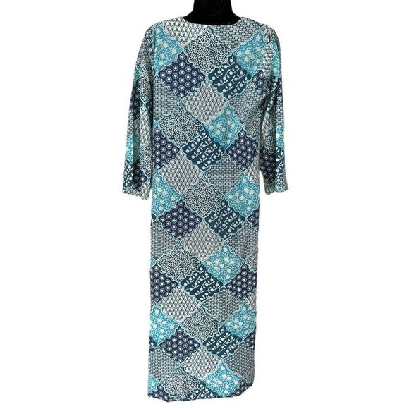 Irving & Fine for Lucky Brand Patchwork Balloon Sleeve Kaftan Dress - Picture 12 of 12